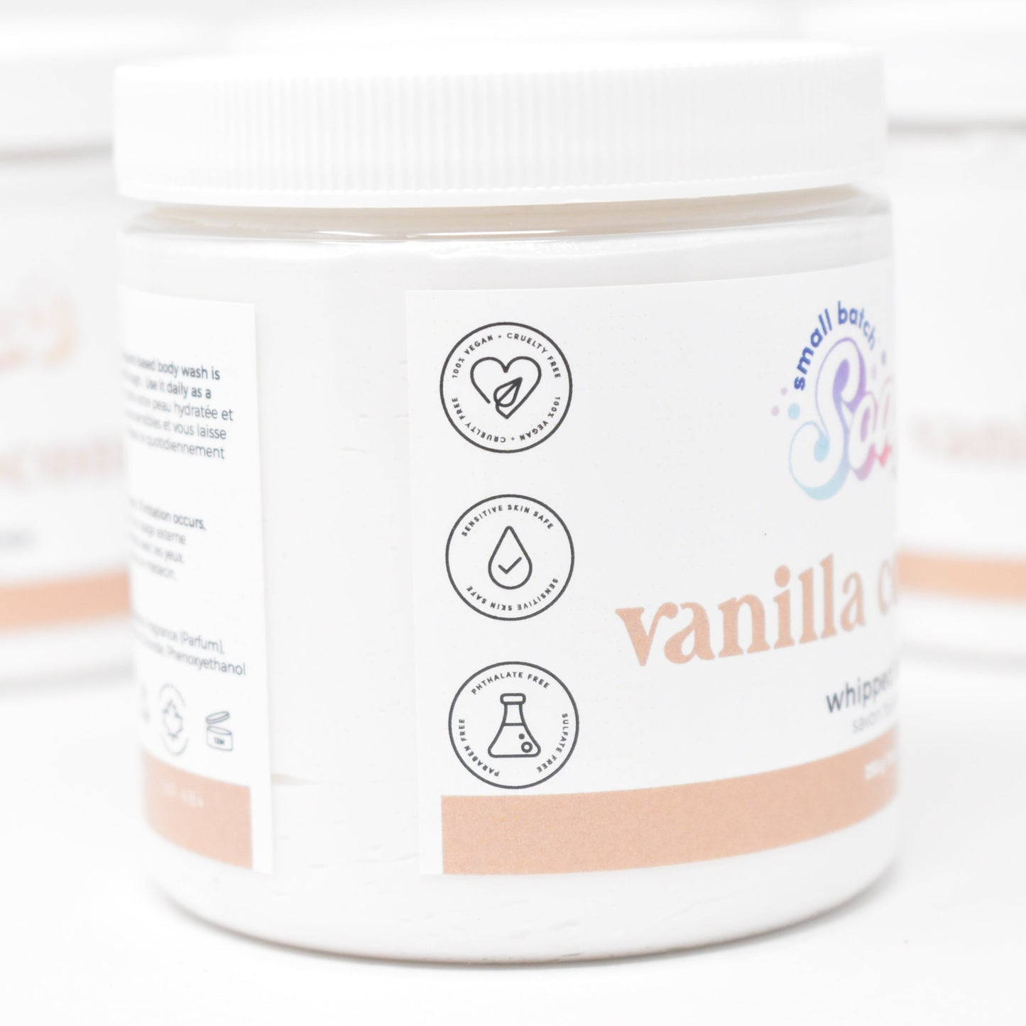 Vanilla Coconut Whipped Soap - Summer Scent - Small Batch Soaps