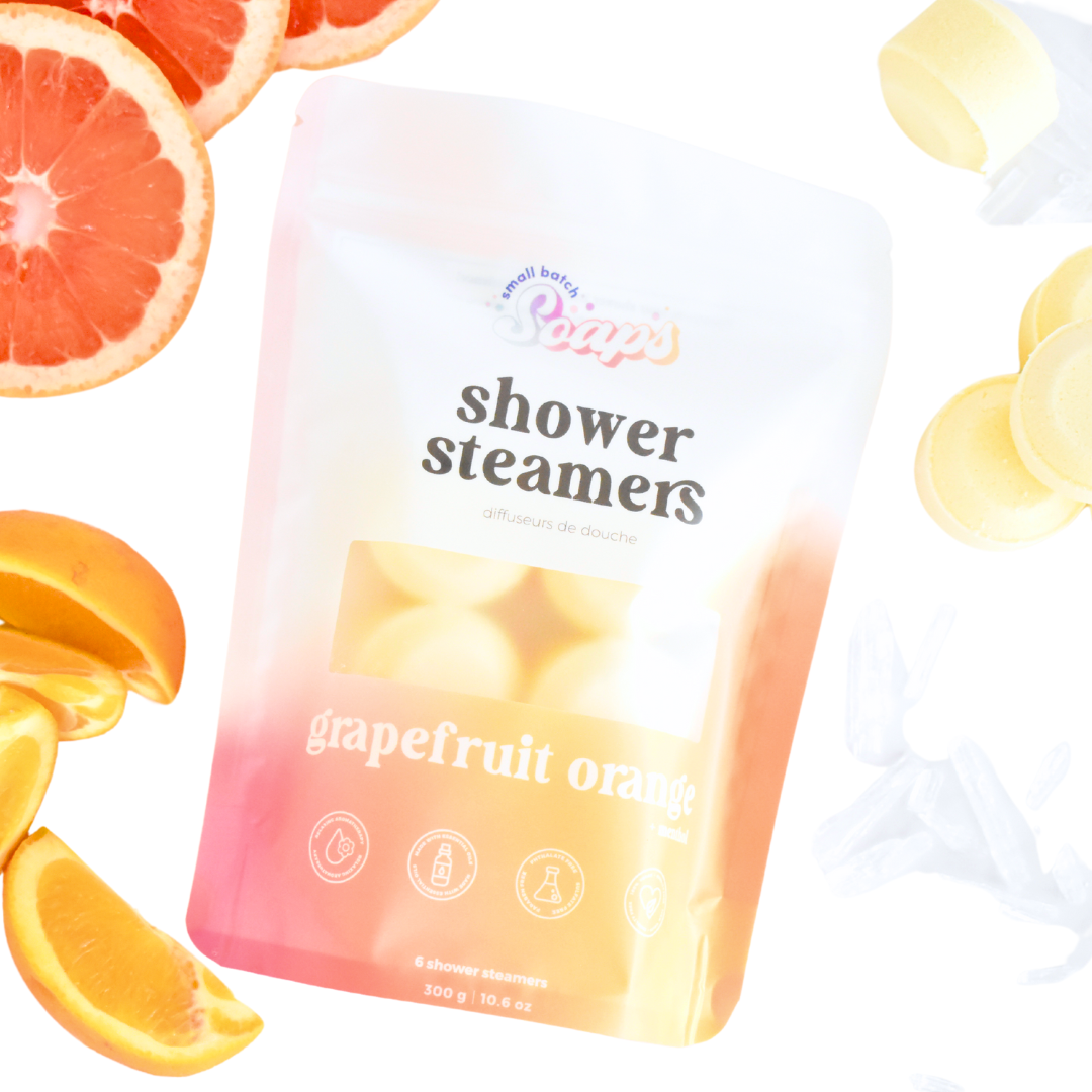Grapefruit Orange Shower Steamers - Small Batch Soaps