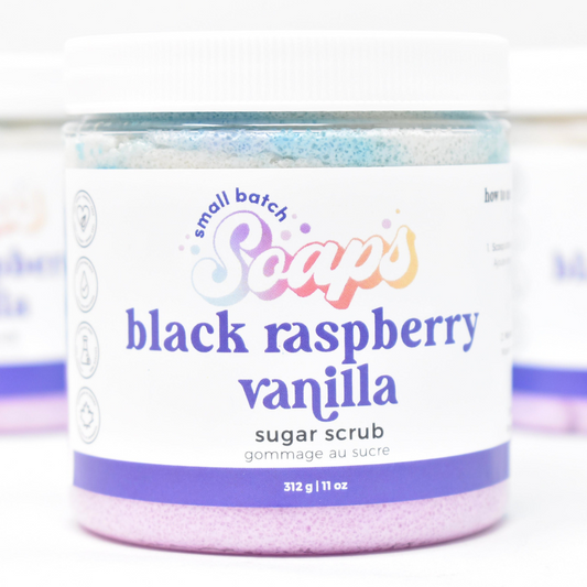 Black Raspberry Vanilla Sugar Scrub - Small Batch Soaps