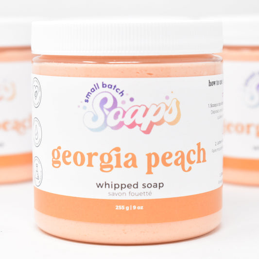 Georgia Peach Whipped Soap - Summer Scent - Small Batch Soaps