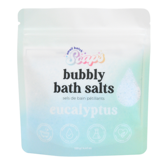 Eucalyptus Mint Bubbly Bath Salts - Small Batch Soaps