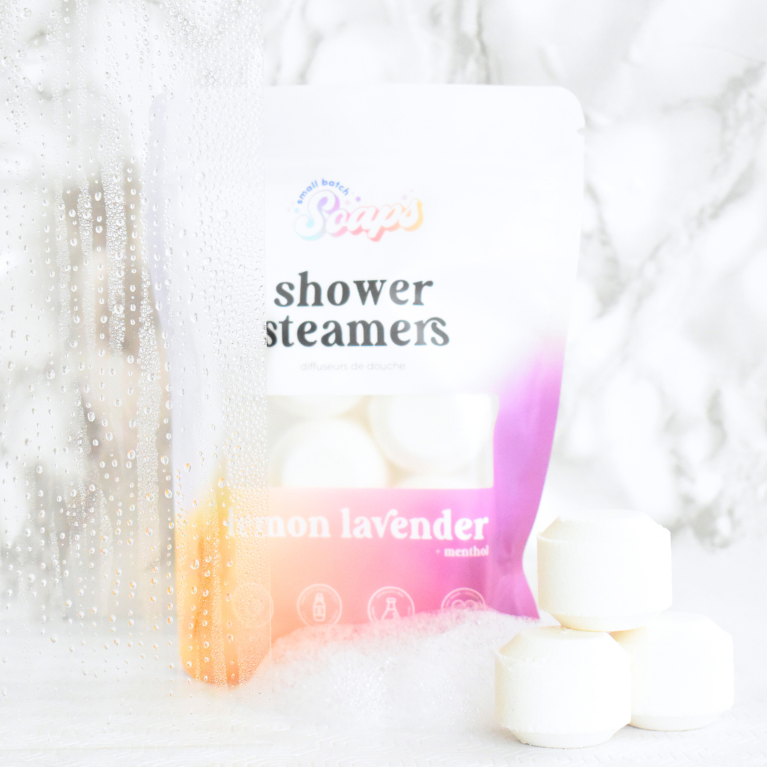Lemon Lavender Shower Steamers - Small Batch Soaps