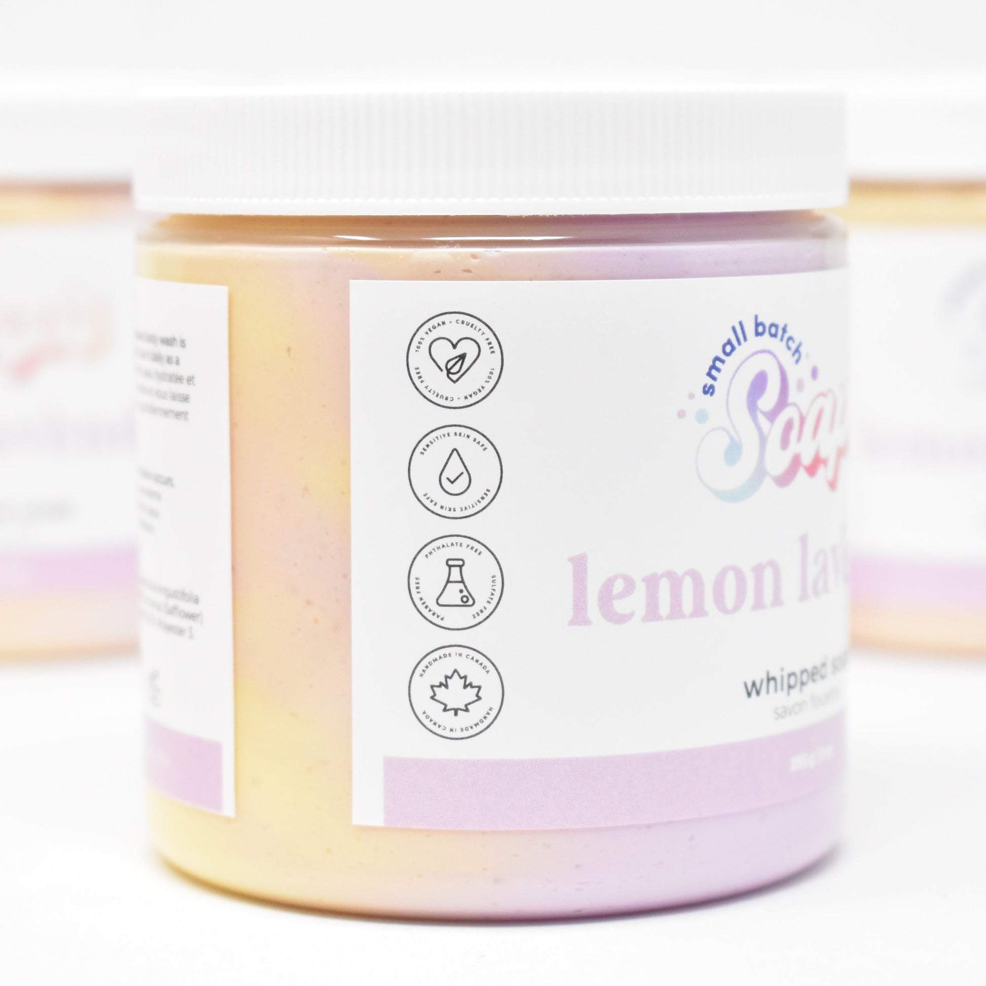Lemon Lavender Whipped Soap - Small Batch Soaps